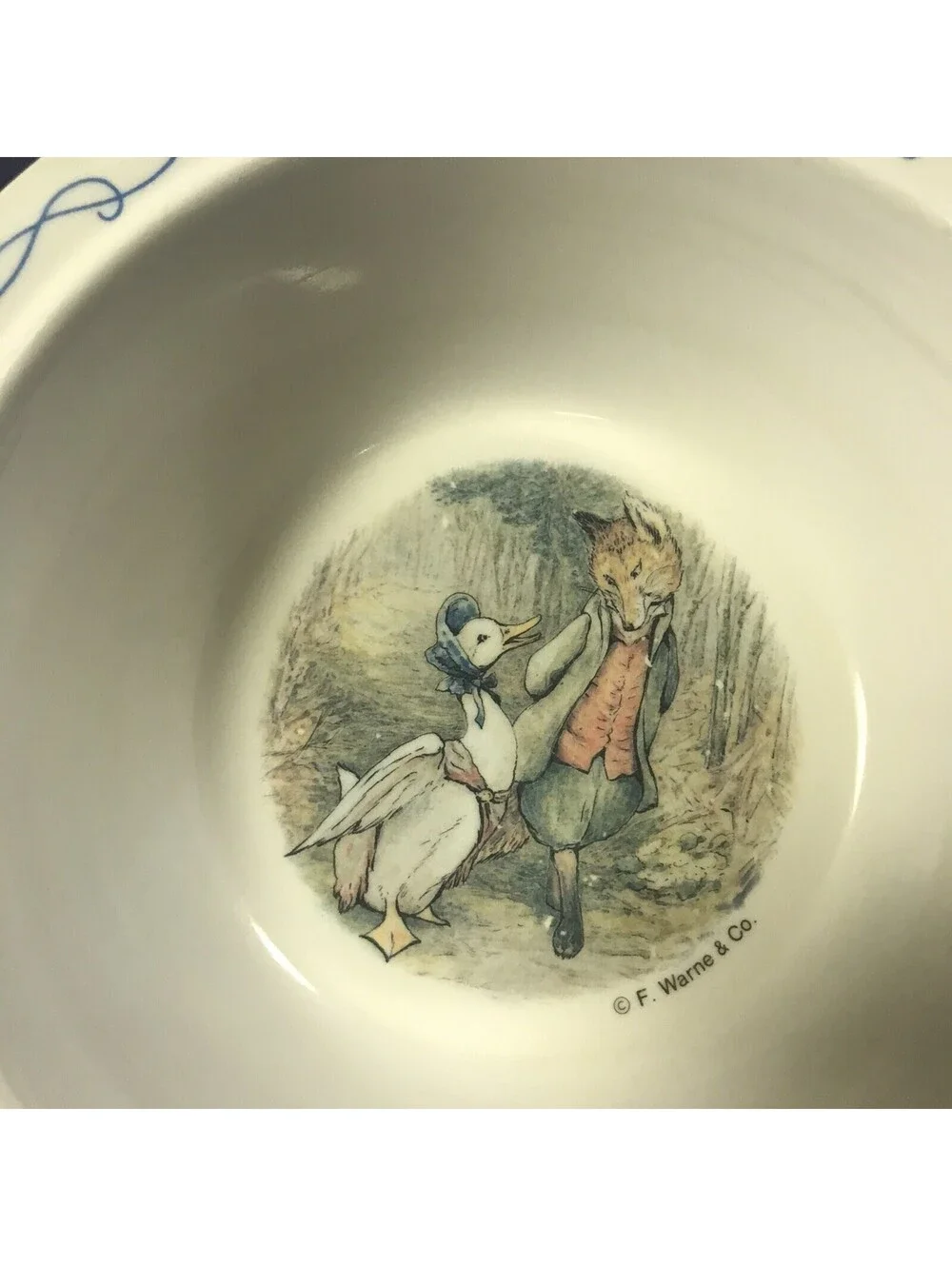 Peter Rabbit and Friends Melamine Child’s Cereal Bowl F. Warne & Co Eden 6.5